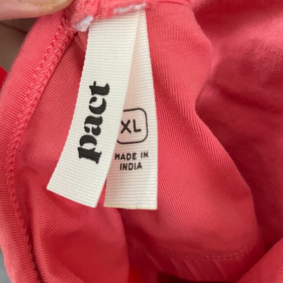 Pact Fit & Flare Pink and Red Midi Dress XL - Picture 4 of 6